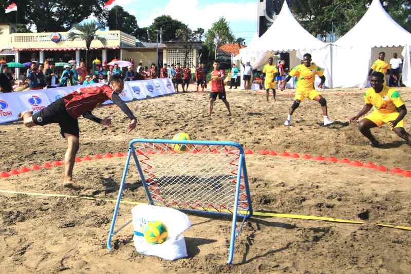 KEJUARAAN DUNIA : 3rd World Beach Tchoukball Championships 2025 di Pantai Seminyak. (Foto: Miftahuddin Halim)