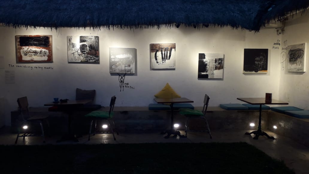 PAMERAN TUNGGAL KE-10: Karya Suliyat Buamar Ngudang Rasa ini digelar 10 hingga 24 Agustus 2025 di Pedro Coffee and Artspace , Ubud,Gianyar. (foto: Junaidi Kenyut)