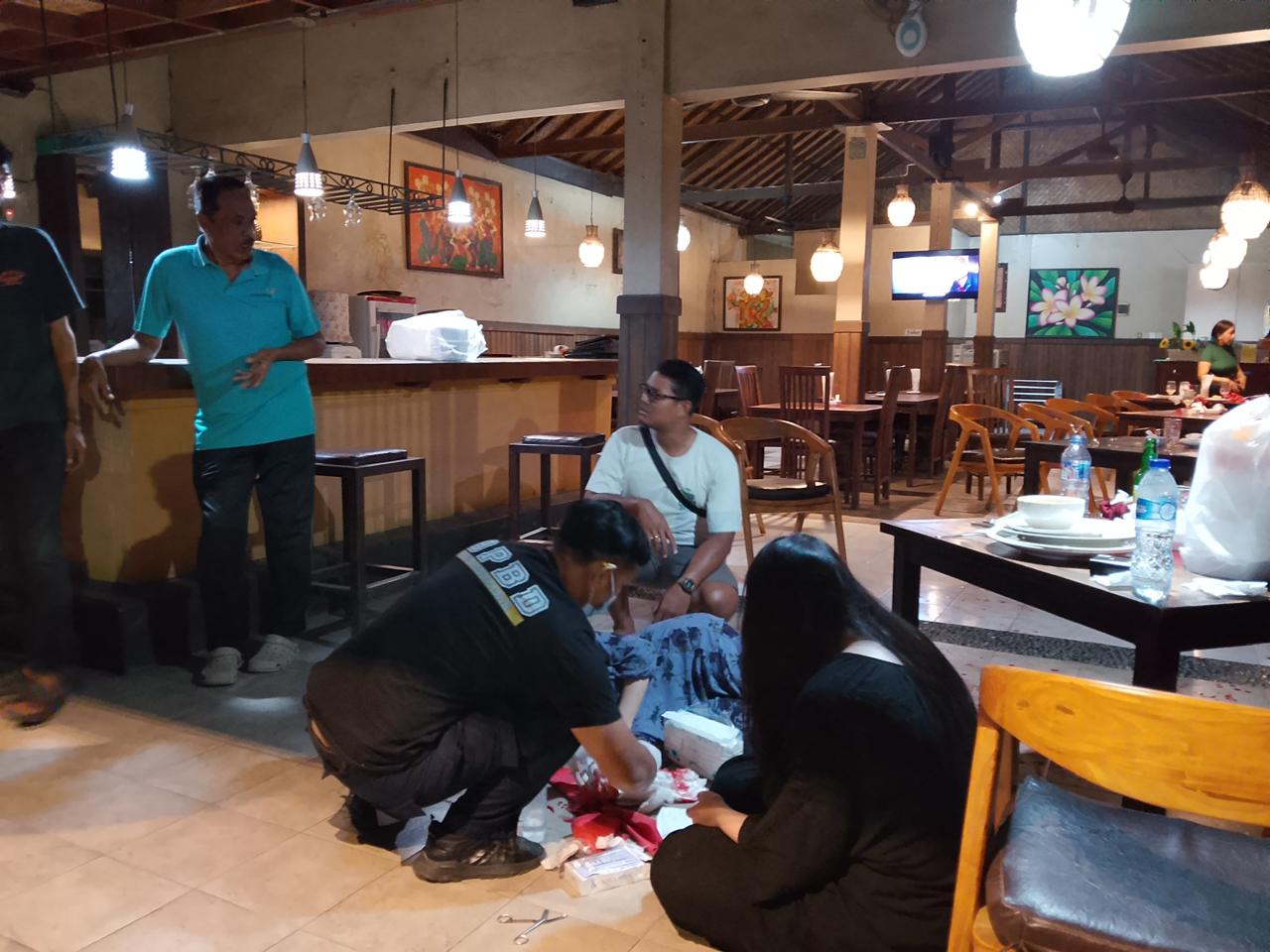 INSIDEN BERDARAH: Wanita Tiongkok alami pendarahan akibat baku hantam di The Cameng Restaurant, Jalan Hang Tuah No. 33, Sanur Kaja, Denpasar Selatan, Senin 4 Agustus 2025