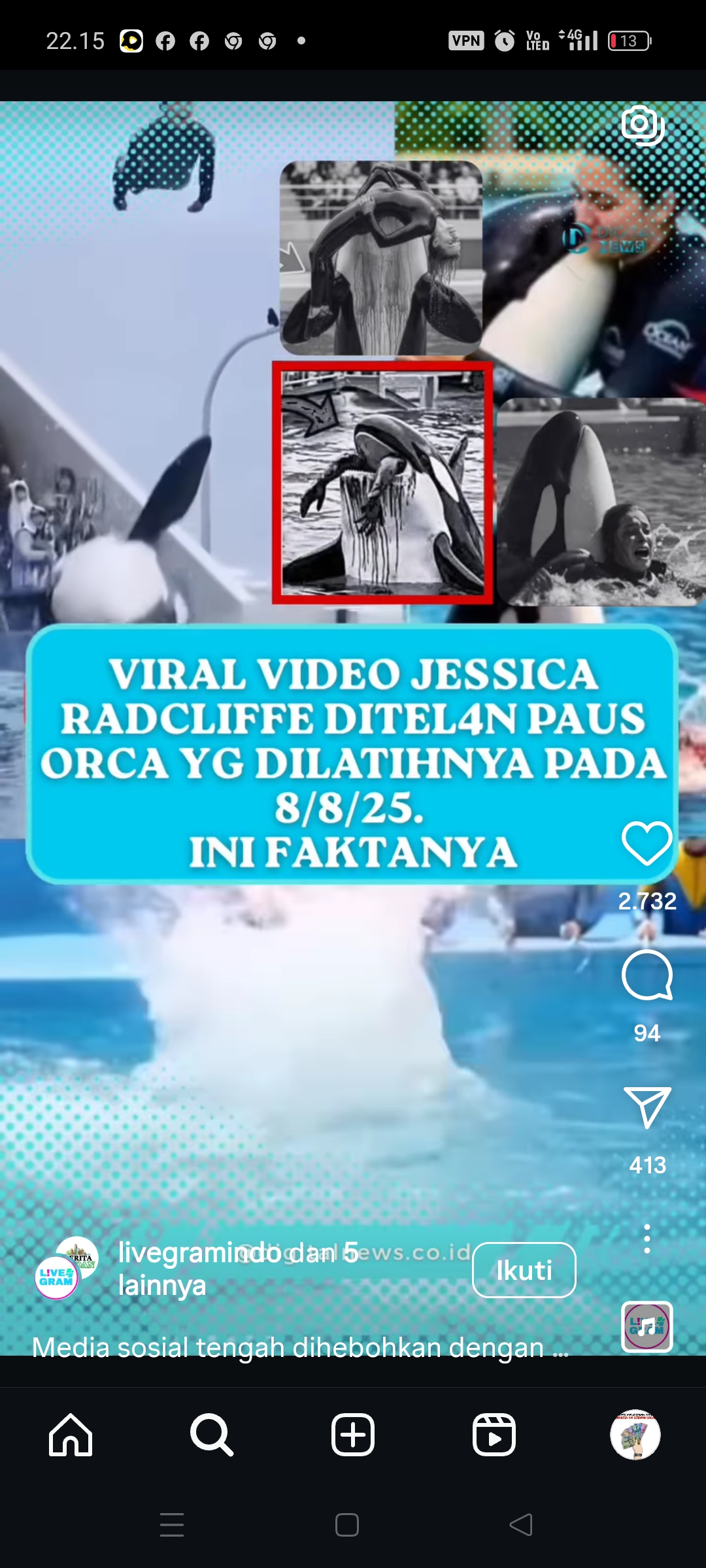 Jessica Radcliffe pelatih paus orca