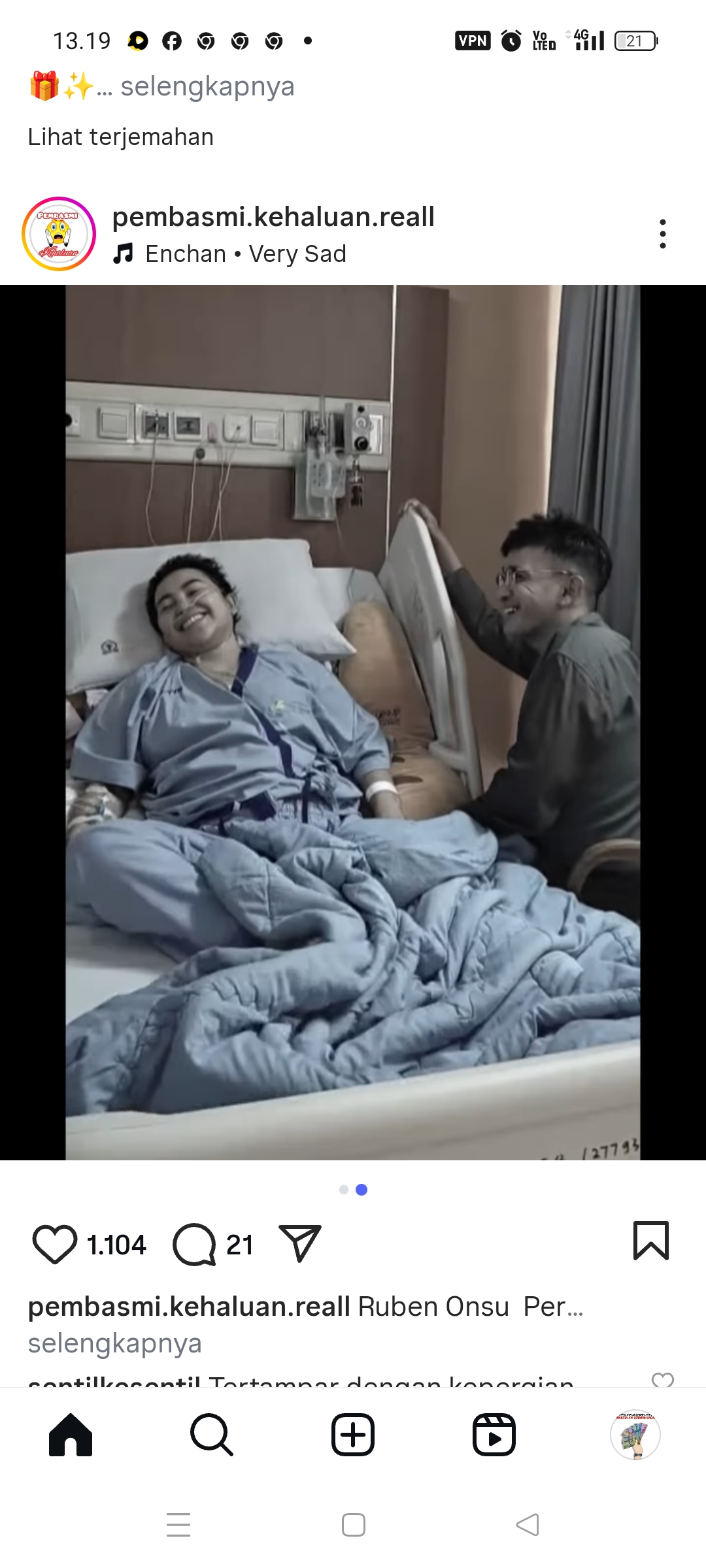 Mpok Alpa dan Ruben Onsu