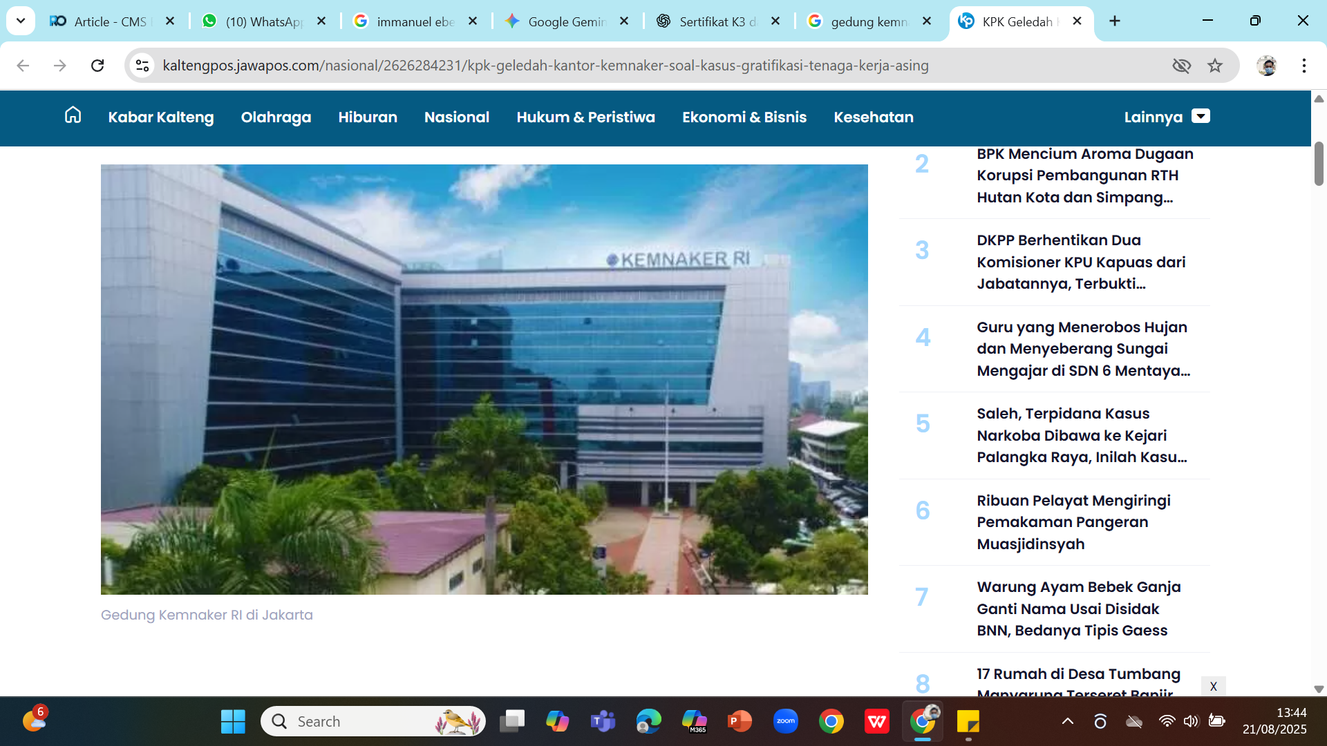 Gedung Kementerian Tenaga Kerja