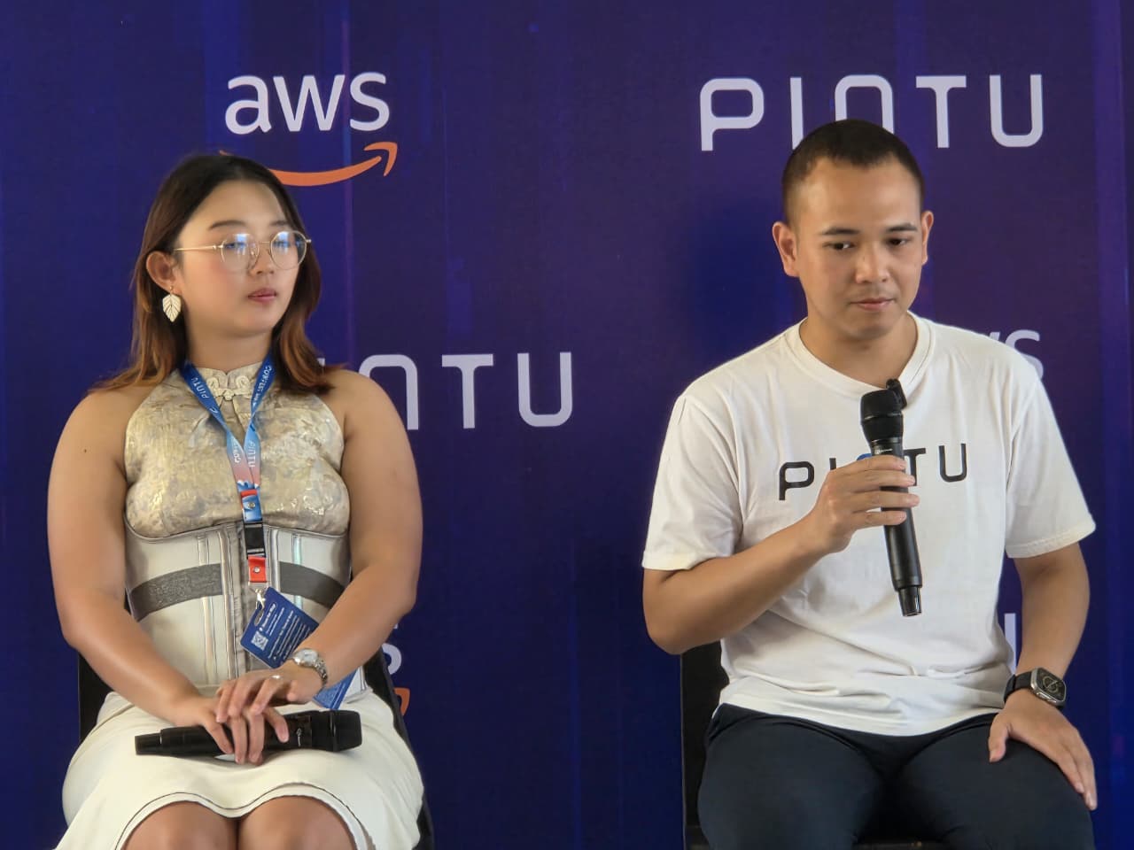 TREN KRIPTO: Timotius Martin selaku CMO Pintu (kanan)