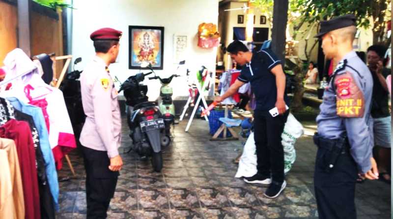 OLAH TKP: Personel Polres Klungkung melakukan olah TKP. (Foto: Humas Polres Klungkung)