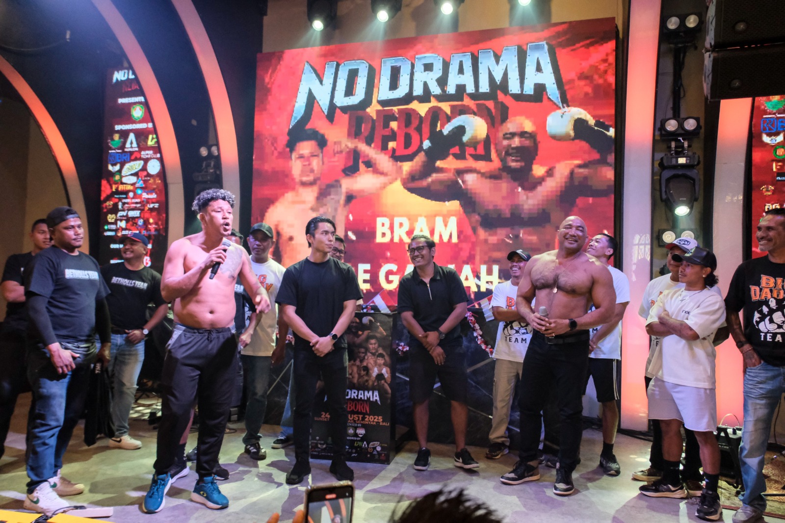 Press Conference dan Face Off No Drama Fight Reborn di Pamela, Denpasar, Jumat (22/8/2025).