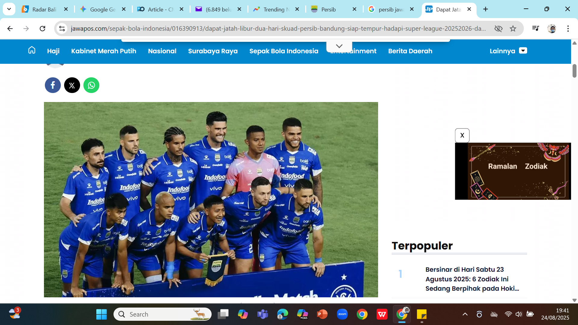 Skuad Persib Bandung