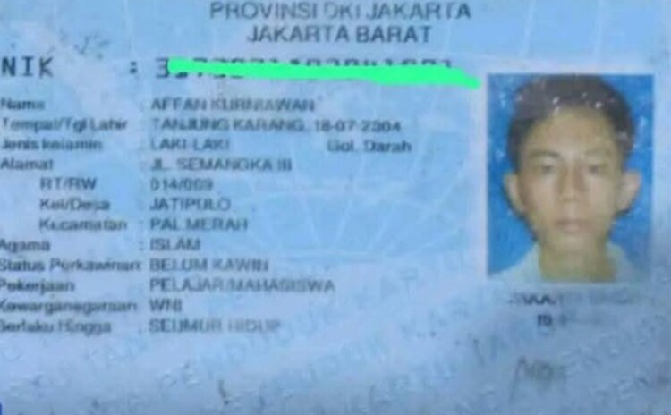Almarhum Affan Kurniawan