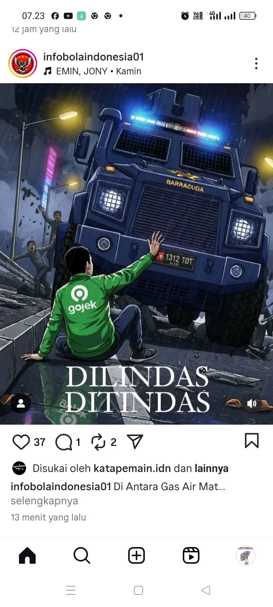Affan Kurniawan menjadi korban demo DPR