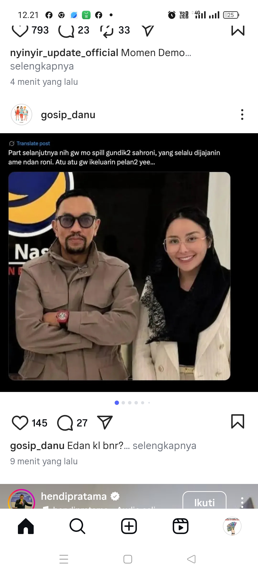Rumah Sahroni dijarah buntut dari kata tolol yang diucapnya