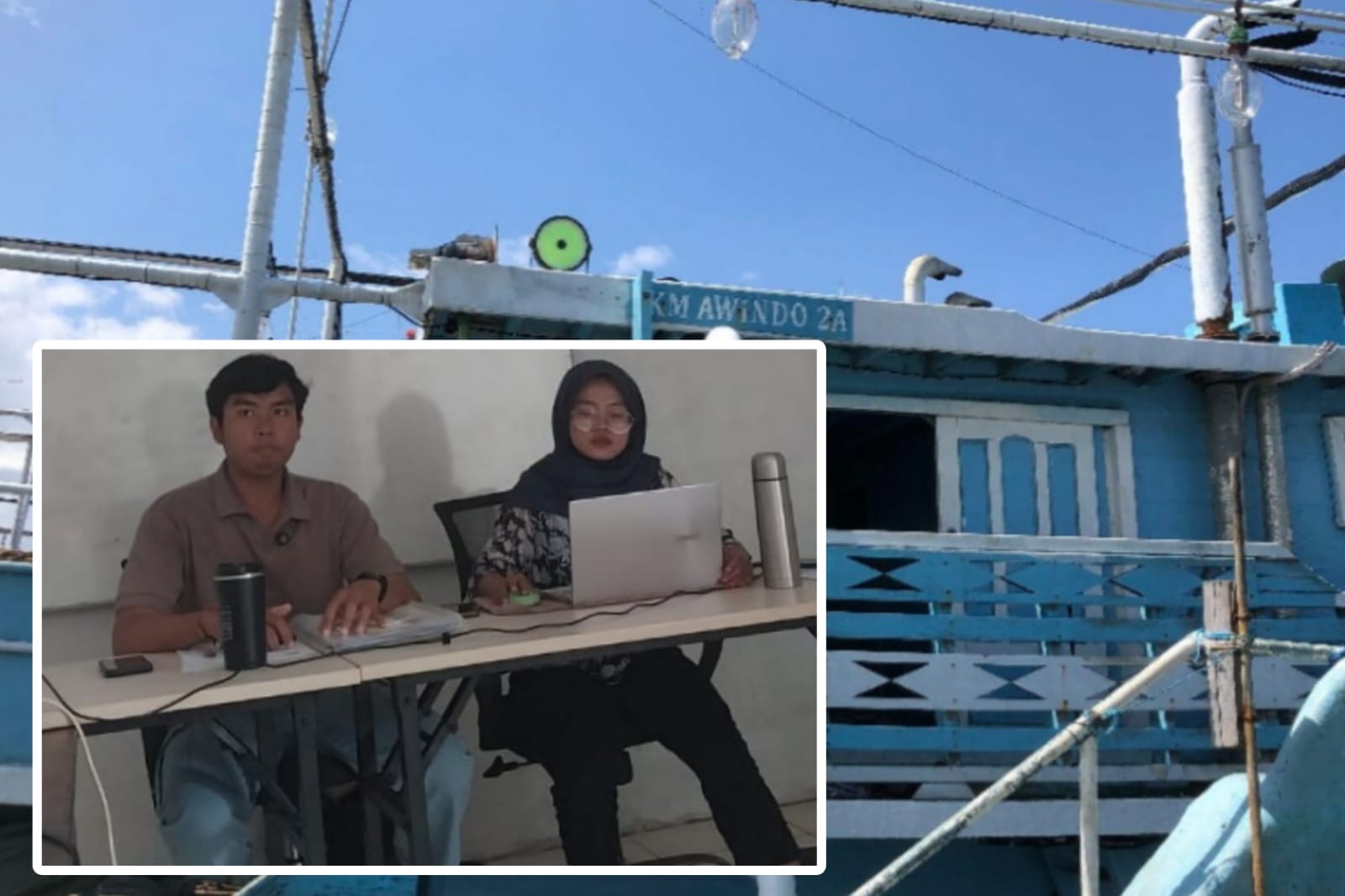 DITELISIK: Pengacara beri keterangan, terdapat foto KM Awindo 2A