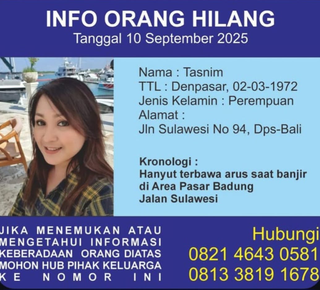 MASIH DICARI - Salah satu korban hilang akibat ambruknya ruko tiga lantai di Jalan Sulawesi, Denpasar.
