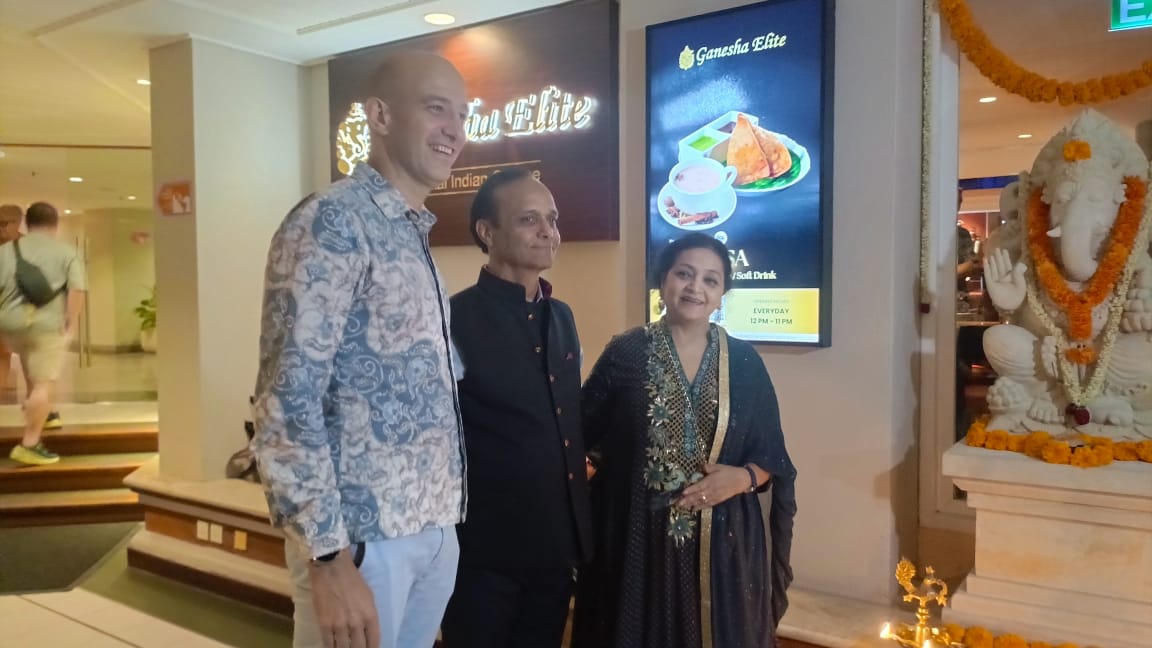 Pendiri dan Presiden Direktur Ganesha ek Sanskriti Shilpa Dave saat peluncuran Ganesha Elite di The Westin Resort Nusa Dua, Bali, Jumat 19 September 2025.