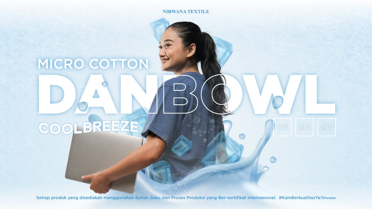 KAIN BERKUALITAS: Nirwana Textile puaskan pelanggan dengan cotton micro danbowl yang nyaman dipakai.