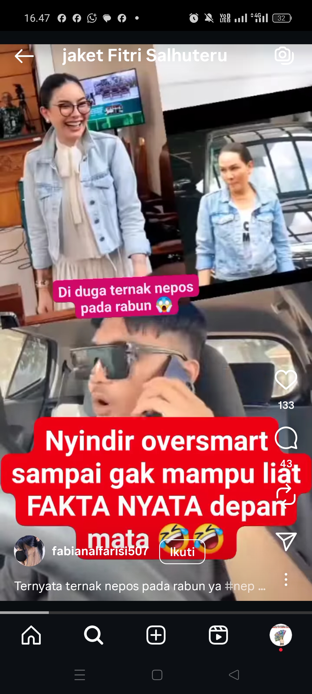 Nikita Mirzani dan Fitri Salhuteru