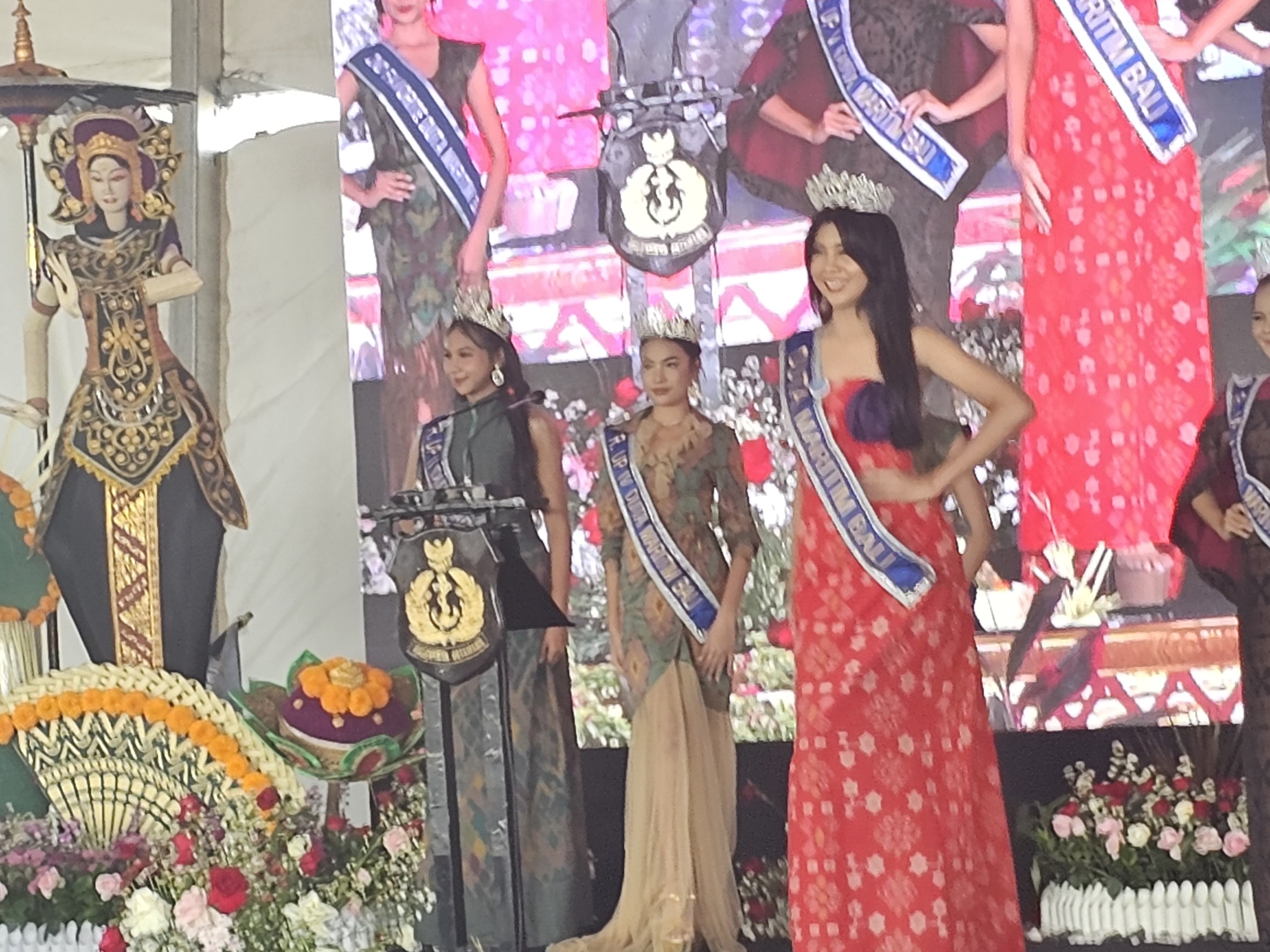 Pemilihan Duta Maritim 2025 dalam Festival Budaya Maritim Bali di Pelabuhan Benoa, pada Minggu 28 September 2025 lalu. (Novi Febriani/Radar Bali)