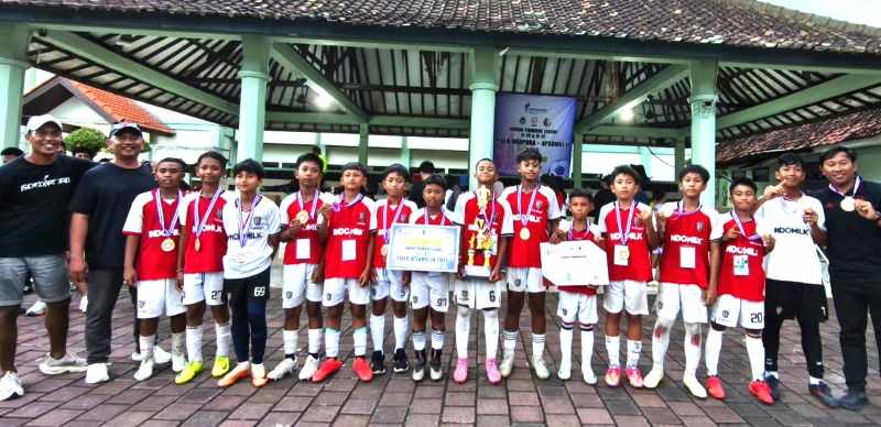 MENYALA : Tim Bali United Academy U12 sebagai wakil Pulau Dewata untuk bersaing di tingkat nasional. (foto: media bali united)