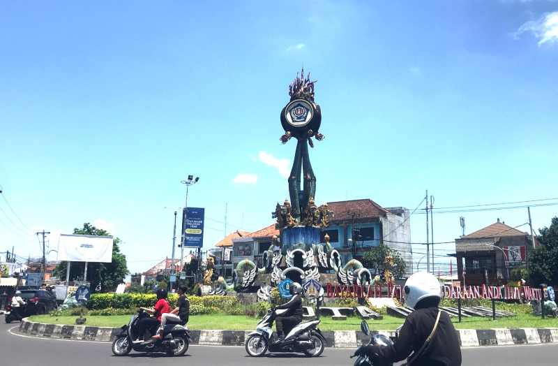 ilustrasi kondisi cuaca Kota Denpasar saat cuaca cerah. (miftahuddin/radar bali)