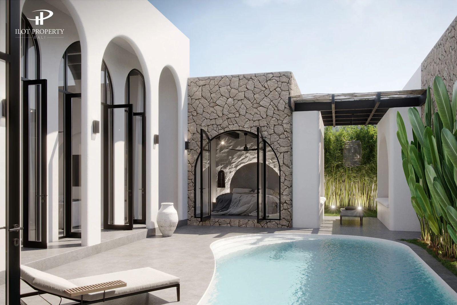 Desain Villa Mediterranean Bali Sumber: Ilot Property Bali.