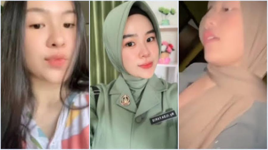 TIGA VERSI: Kolase foto Hilda yang sedang jadi sorotan netizen lantaran video tak senonoh bersama prajurit TNI di Sulawesi
