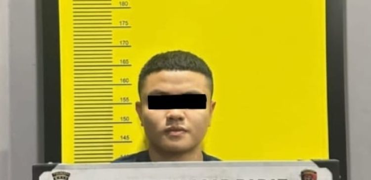 NEKAT: Pemuda asal Banjarmasin berinisial DM 23, diamankan Polsek Denbar