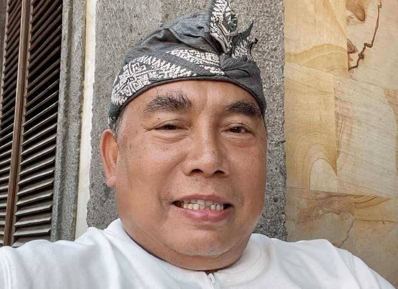 TETAP MINTA GASPOLMBG : Ketua DPD Laskar Prabowo 08 Bali, I Nengah Tamba. (M.Basir)