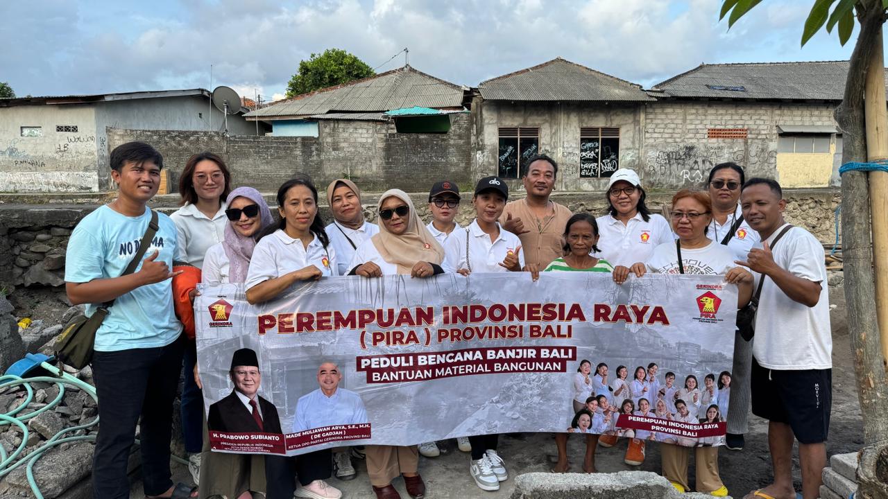 BANTU: Organisasi sayap perempuan Partai Gerindra, Perempuan Indonesia Raya (PIRA) serahkan bantuan dilakukan secara bertahap sejak 18 hingga 22 Oktober 2025.