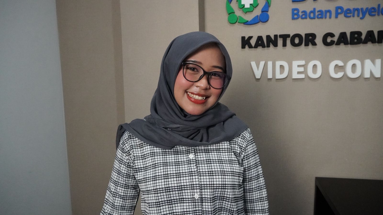 Windy, peserta JKN segmen Pekerja Bukan Penerima Upah (PBPU) kelas tiga.