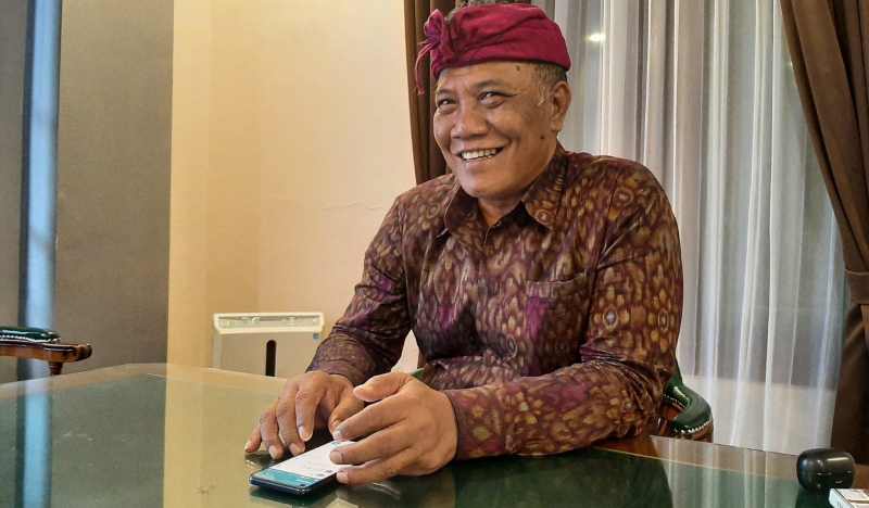 AJAK NAK MUDA : Ketua DPC PDIP Klungkung, Anak Agung Gde Anom.(dewa ayu [itri arisanti/radar bali)