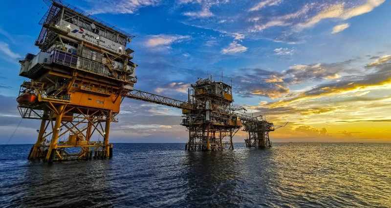 ilustrasi pengeboran migas lepas pantai. dok.Pertamina