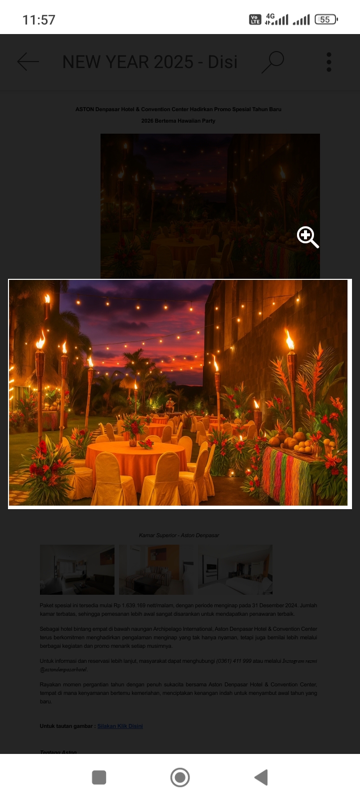 Sambut pergantian tahun 2026, Aston Denpasar Hotel & Convention Center menghadirkan promo eksklusif bertajuk Hawaiian Party.