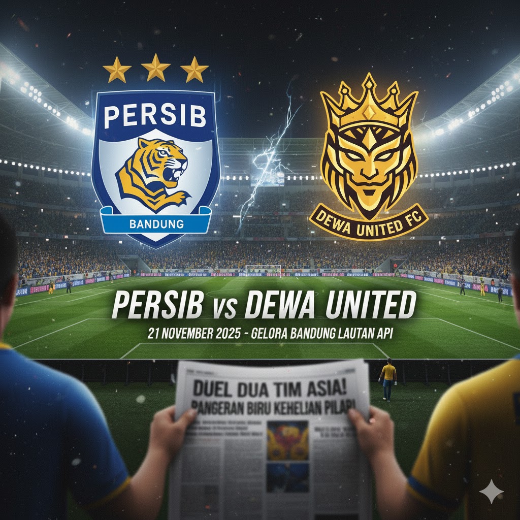 Ilustrasi - Persib Bandung akan menjamu Dewa United di pekan ke-13 Super League di Stadion GBLA pada 21 November 2025,