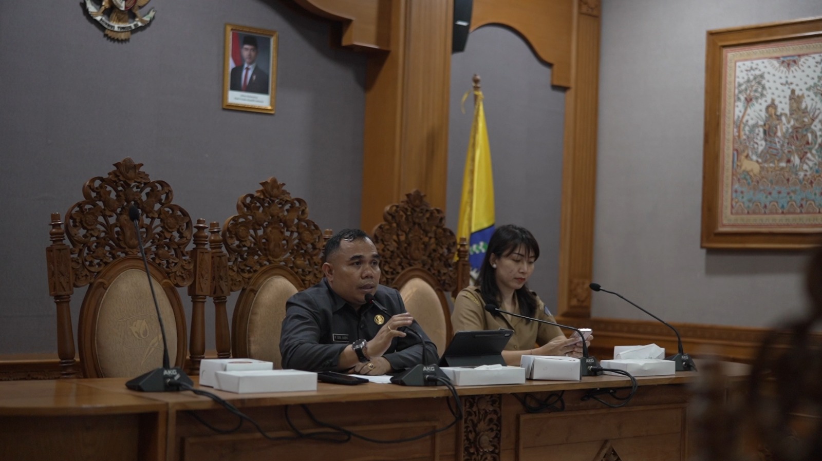Kepala Bagian Tata Pemerintahan (Tapem) Setda Kabupaten Badung, Made Surya Dharma di Kantor Bupati Badung, Puspem, (13/11/2024).