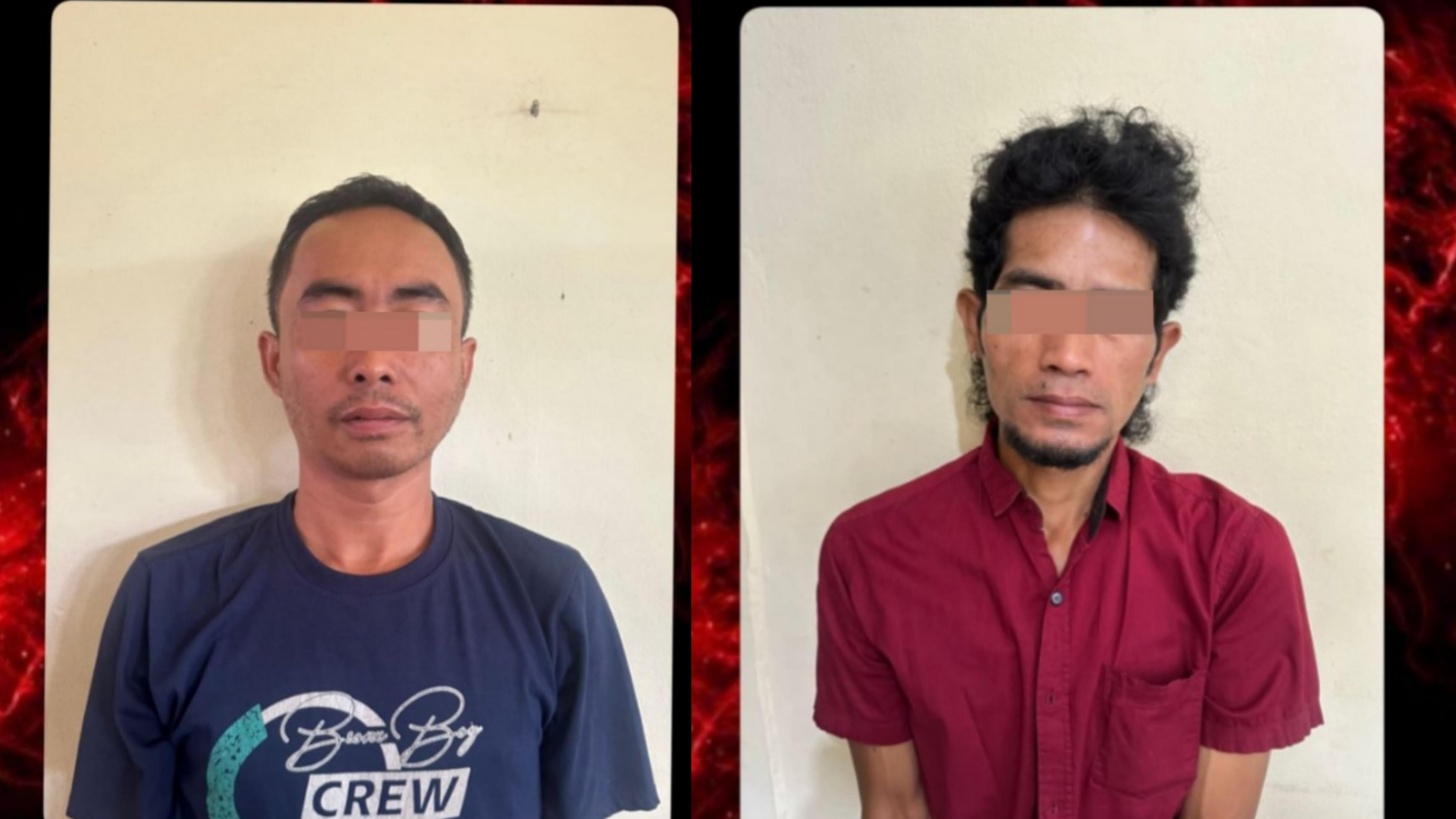 PENJAHAT BERULANG: MW, 40, dan AS, 41, beberusan dengan hukum karena mencuri.