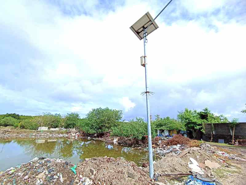 MASIH DIPETAKAN : Lahan yang dipersiapkan untuk PSEL di Benoa. (Adrian Suwanto)