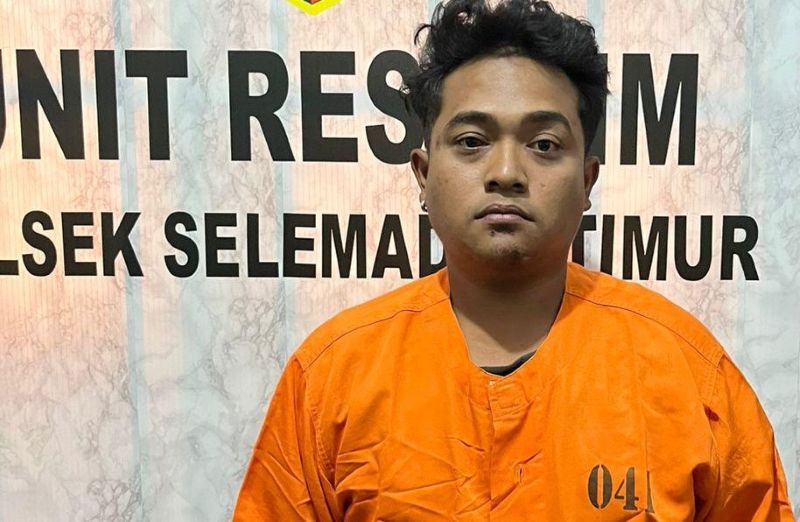 DI BAWAH PENGARUH ALKOHOL : Budi Santoso, Salah satu tersangka arak maut, (Juliadi/Radar Bali)