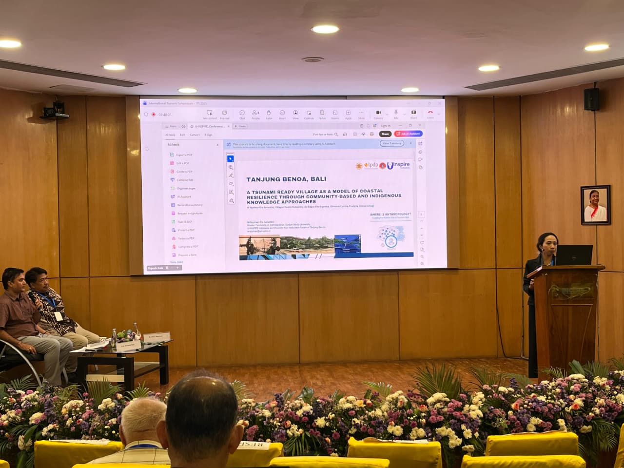 INTERNASIONAL: FPRB Kelurahan Tanjung Benoa diundang sebagai pembicara di Hyderabad, India.