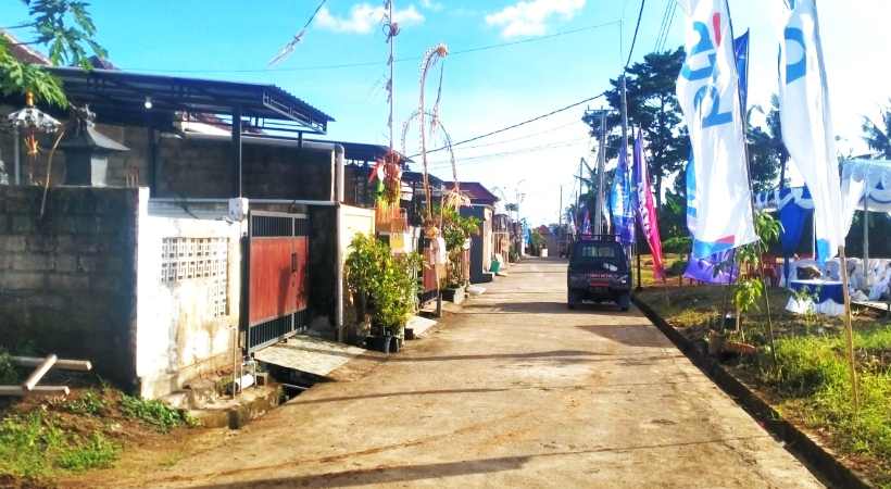 LARIS MANIS : Suasana perumahan bersubsidi di Perum Griya Multi Jadi, Banjar Jadi Desa, Desa Banjar Anyar, Kediri, Tabanan. (juliadi/radar bali)
