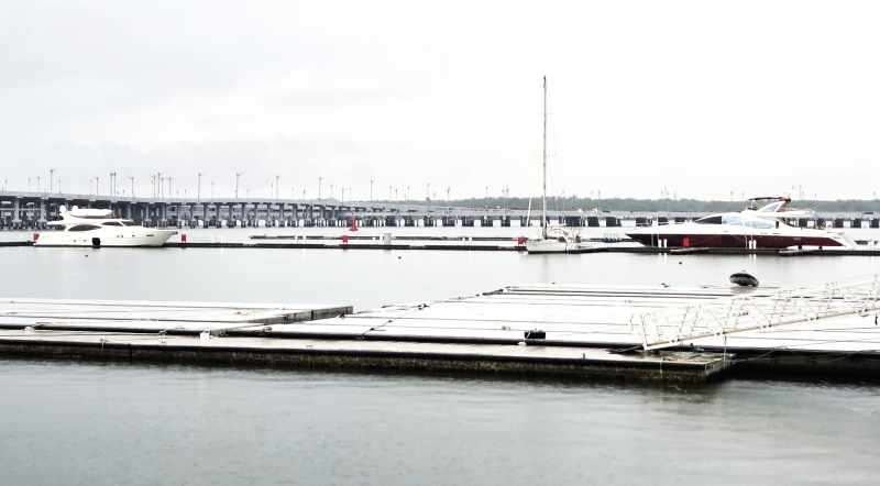 BEROPERASI : Dok B di Bali Gapura Marina, Benoa yang mulai beroperasi . (Foto Marsellus Pampur)