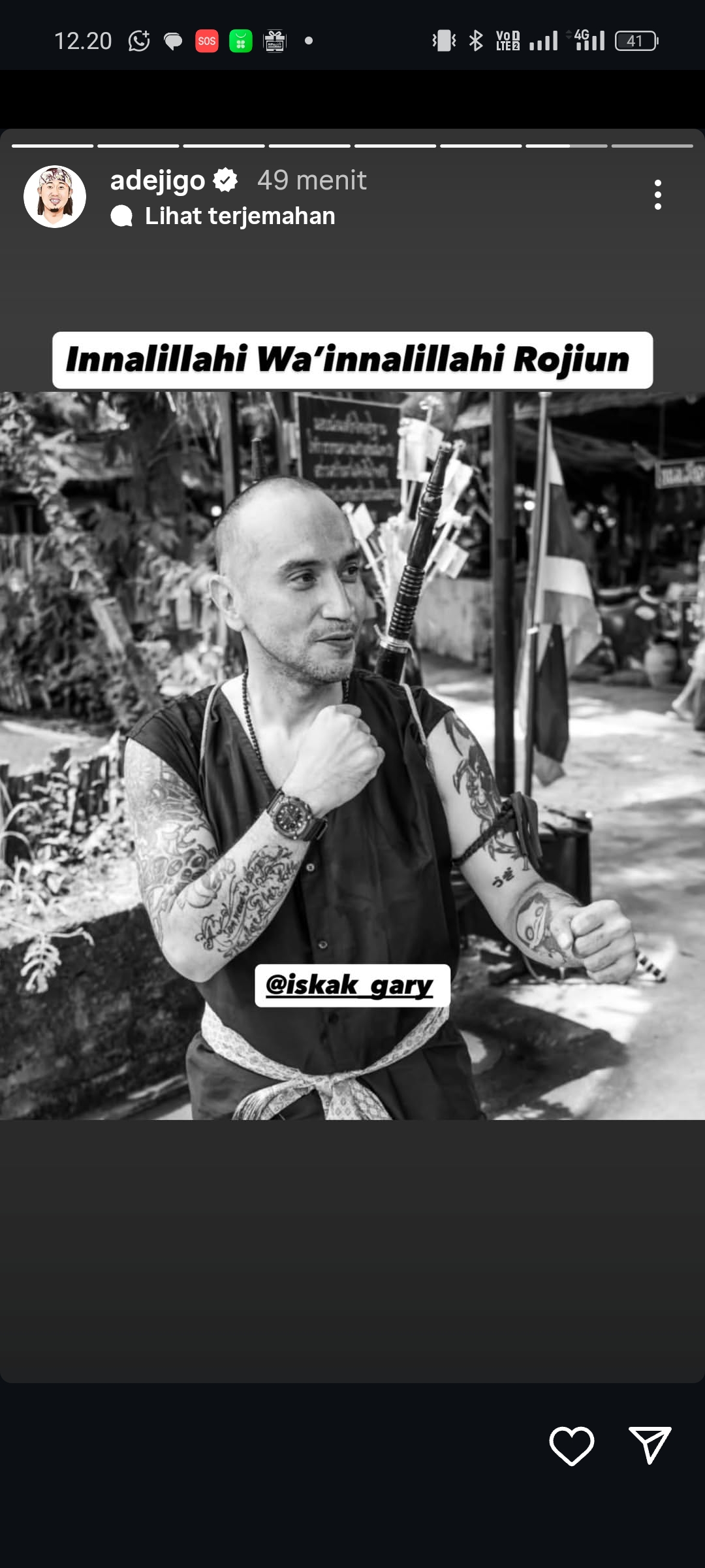 Gary Iskak meninggal dunia