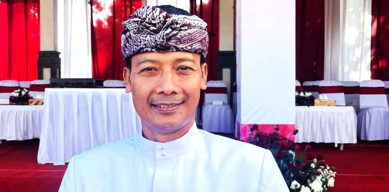 KRITIK PEDAS : Ketua Fraksi Gerindra DPRD Klungkung, I Wayan Widiana.(dewa ayu pitri arisanti)
