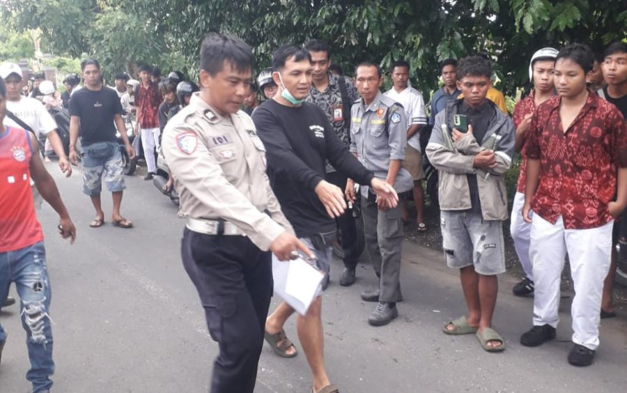 NAHASD: Pihak kepolisian melakukan olah TKP kawasan Goa Gong, Ungasan, Kuta Selatan, Selasa (2/12/2025).