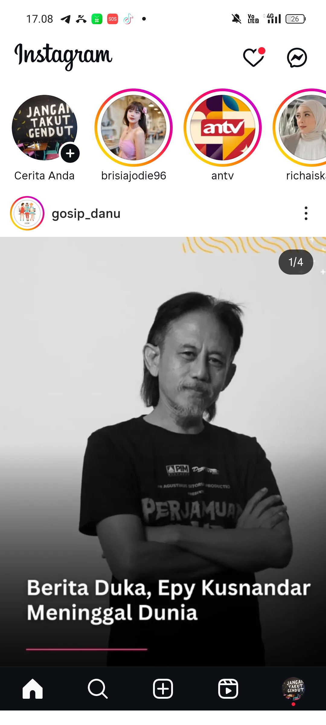Epy Kusnandar meninggal dunia hari ini