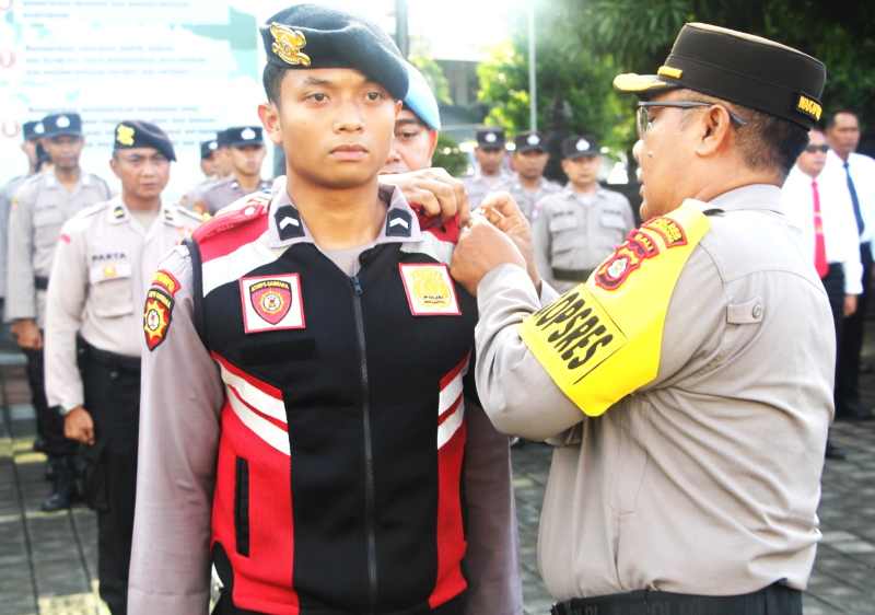 UNTUK PENGAMANAN NATARU : Polres Jembrana Gelar Operasi Cipkon Agung, untuk pengamanan objek vital. (foto.dok.Polsek Jembrana)