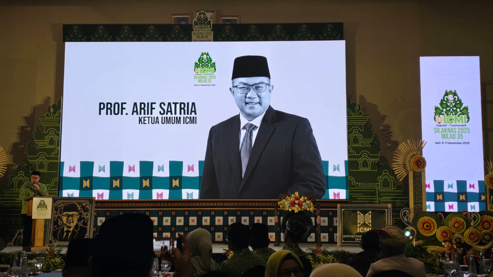 PIMPIN PERUBAHAN - Ketua ICMI Arif Satria dalam Silatnas ICMI di Jimbaran, Bali.