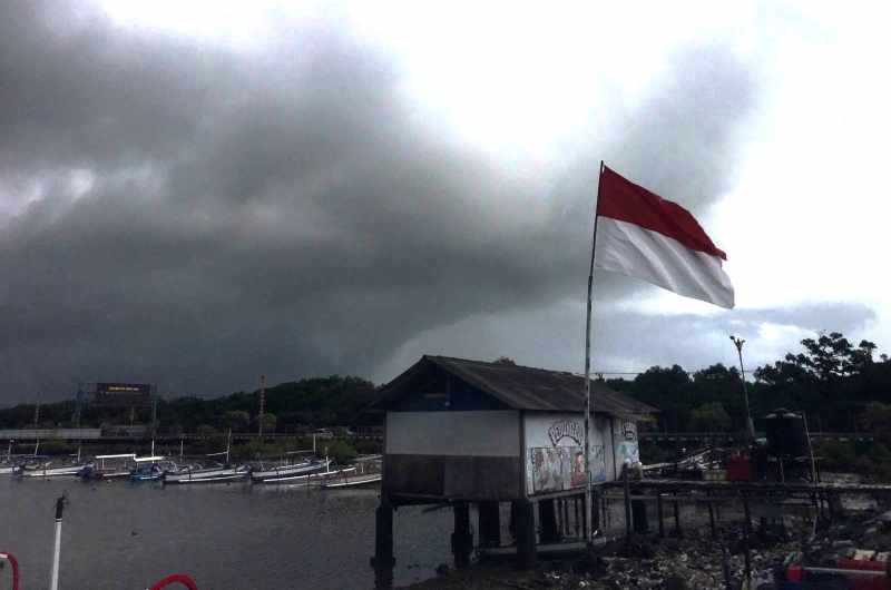 ilustrasi cuaca berawan di kawasan Sanur, Denpasar. (miftahuddin/radar bali)
