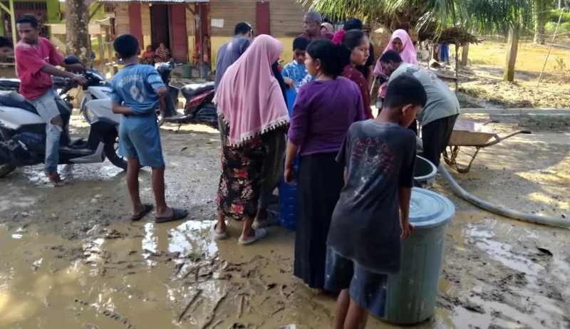 SANGAT MEMBUTUHKAN BANTUAN : Kondisi di Aceh yang serba darurat . (IG PSI/JPG)