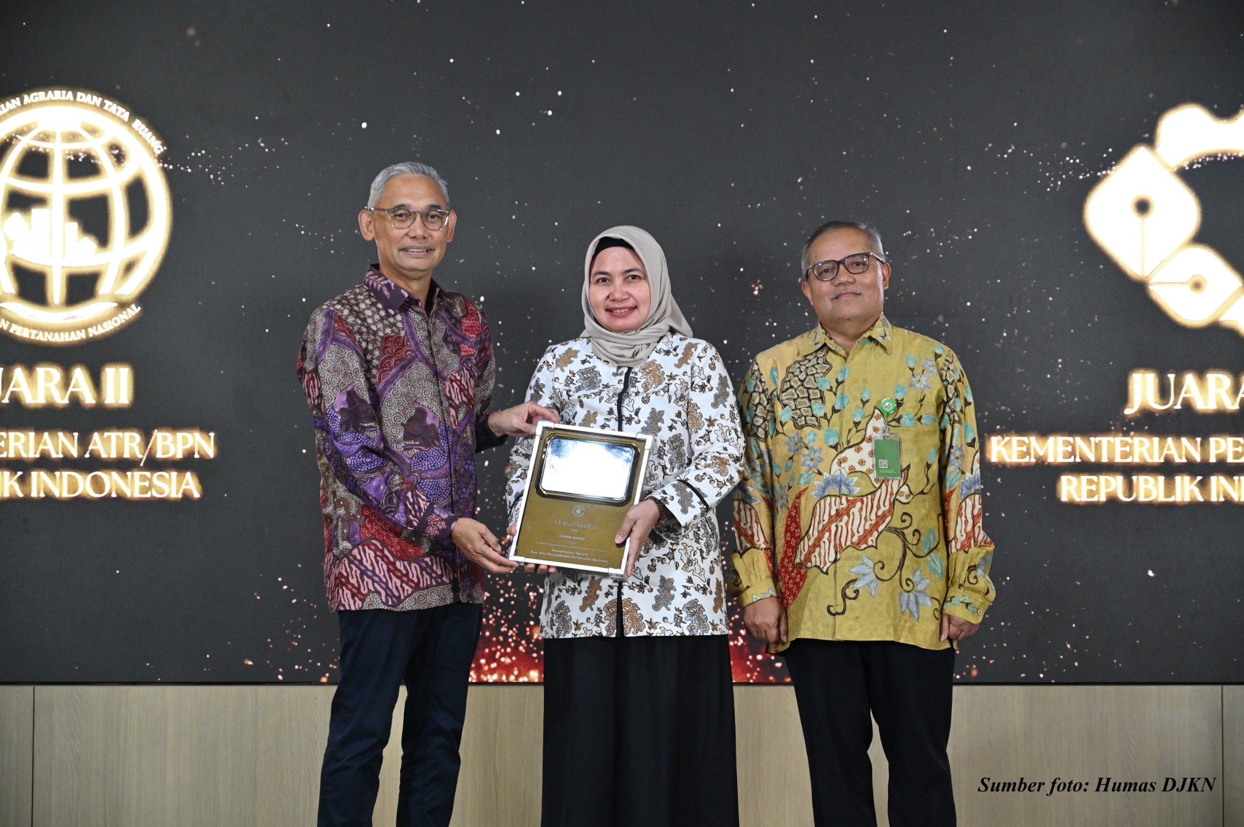 Kabiro Keuangan Kementerian ATR/BPN, Kartika Sari, di Aula Gedung Syafruddin Prawiranegara II, Kementerian Keuangan, Jakarta Pusat, pada Kamis (18/12/2025).