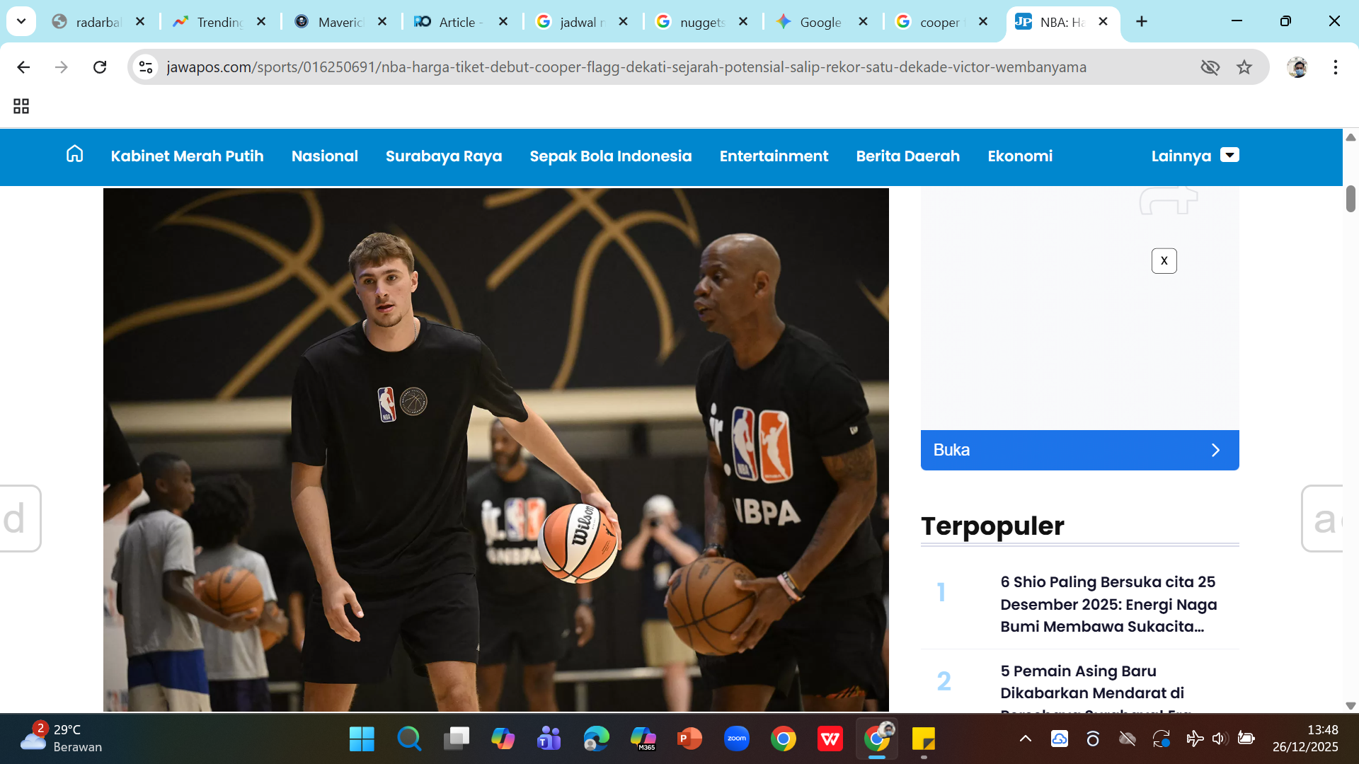 Forward Dallas Mavericks Cooper Flagg.