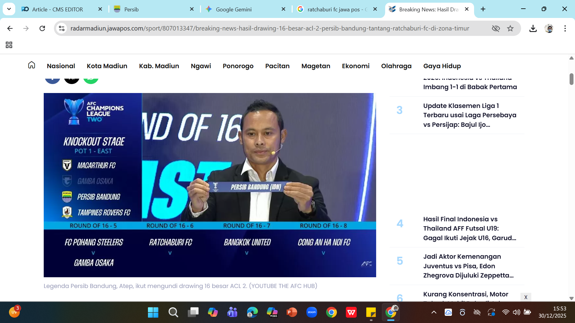 Drawing AFC Champions League 2