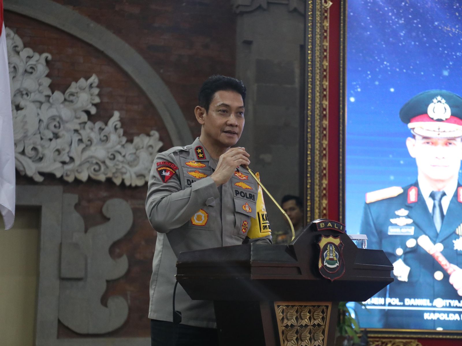 KALEDEOSKOP: Kapolda Bali Irjen Pol. Daniel Aditya Jaya, S.H., S.I.K., M.Si., paparan kamtibmas Bali.